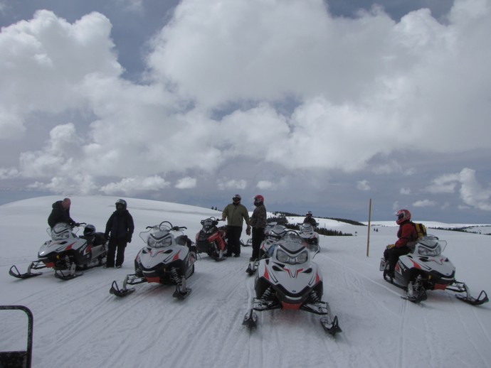 Snowmobiling Photo