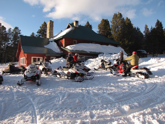 Snowmobiling Photo