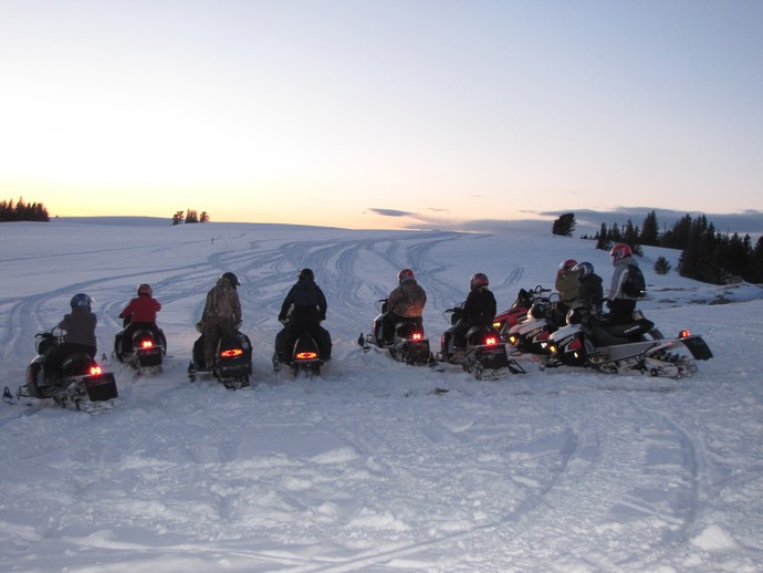 Snowmobiling Photo